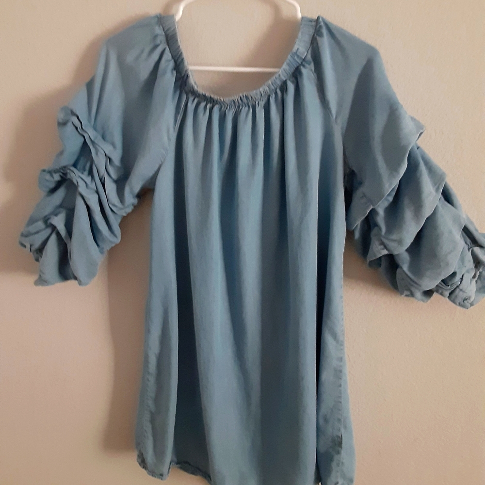 A ruffled dress
